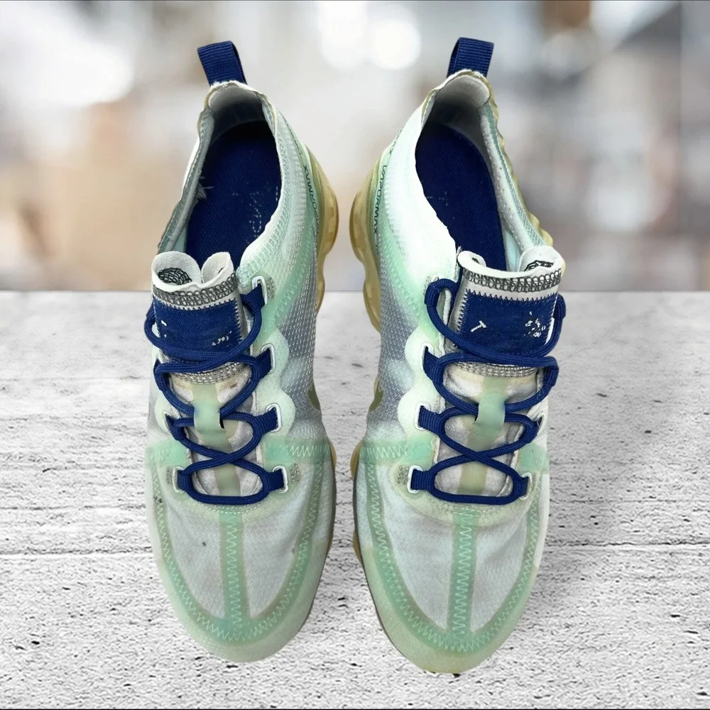 Women's Nike Air VaporMax 2019 Teal Tint Navy Accents AR6632-300 Size‎ 9